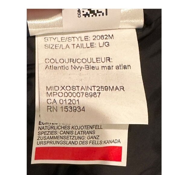 Canada Goose Langford Parka Heritage 2062M Navy Jacket Coat Men's Large New - Picture 3 of 16